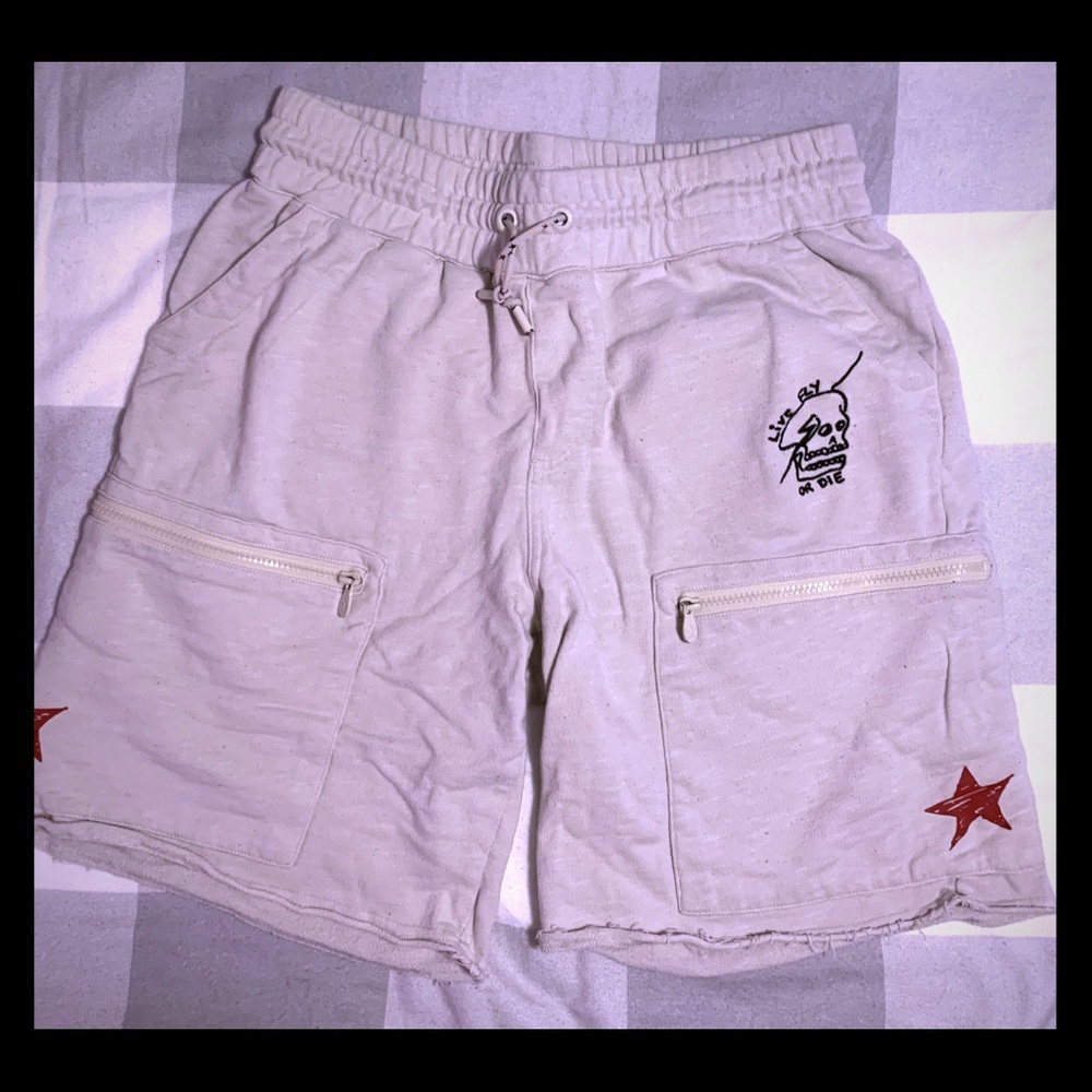 Terry shorts. Fairly heavy material.
